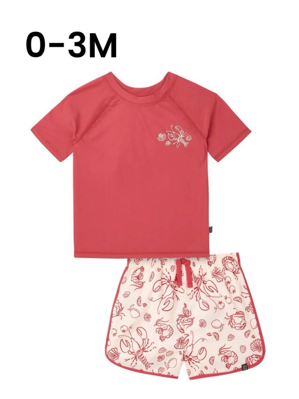 Modern Moments Baby Boy Short Sleeve Rashguard & Short Set